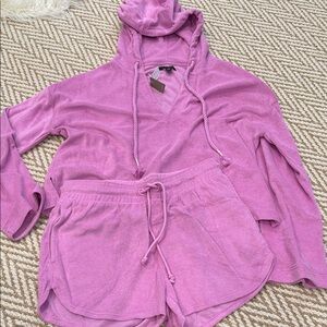 NWT Beautiful J CREW Soft Terry Set XS